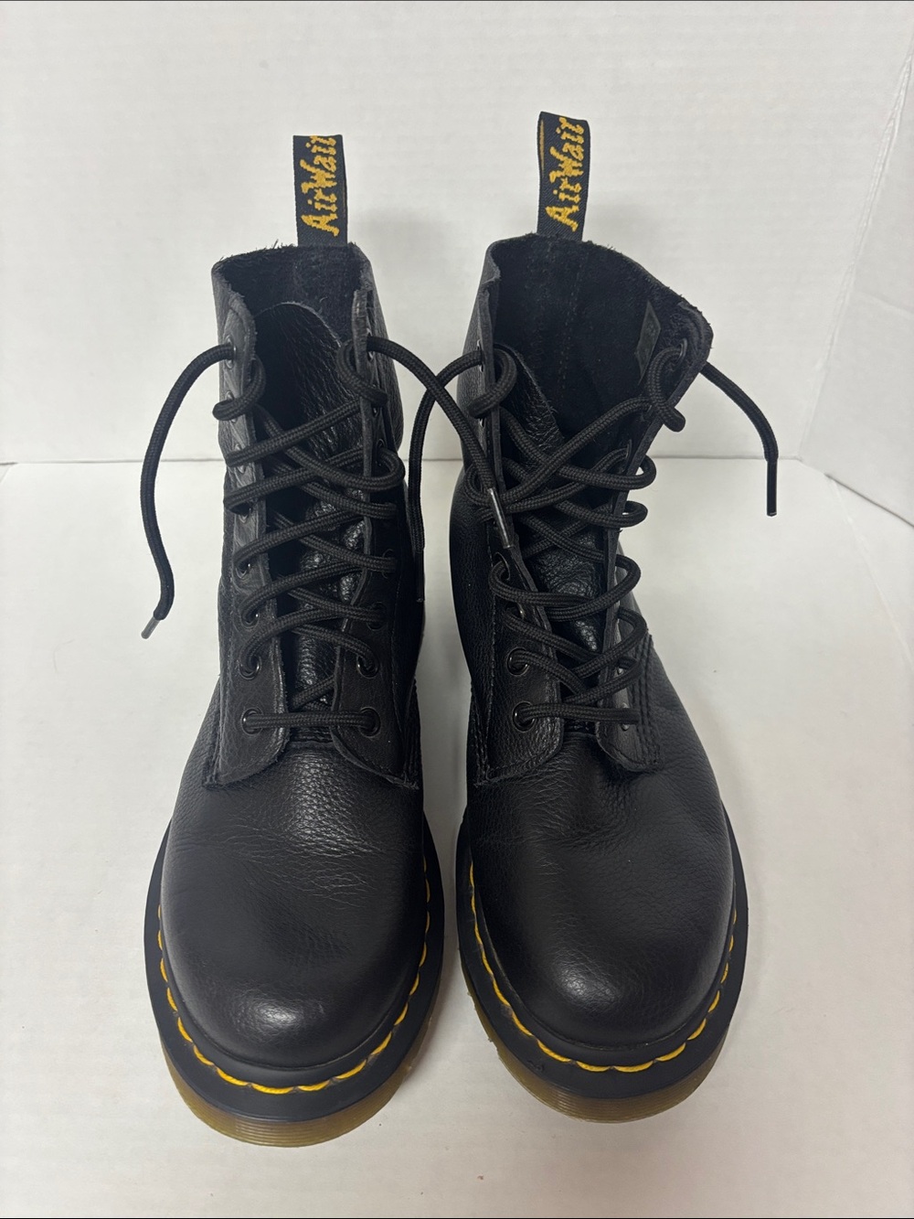 Dr. Martens 1460 Pascal 8-Eye Boots in Black Virginia Leather US Women’s 8